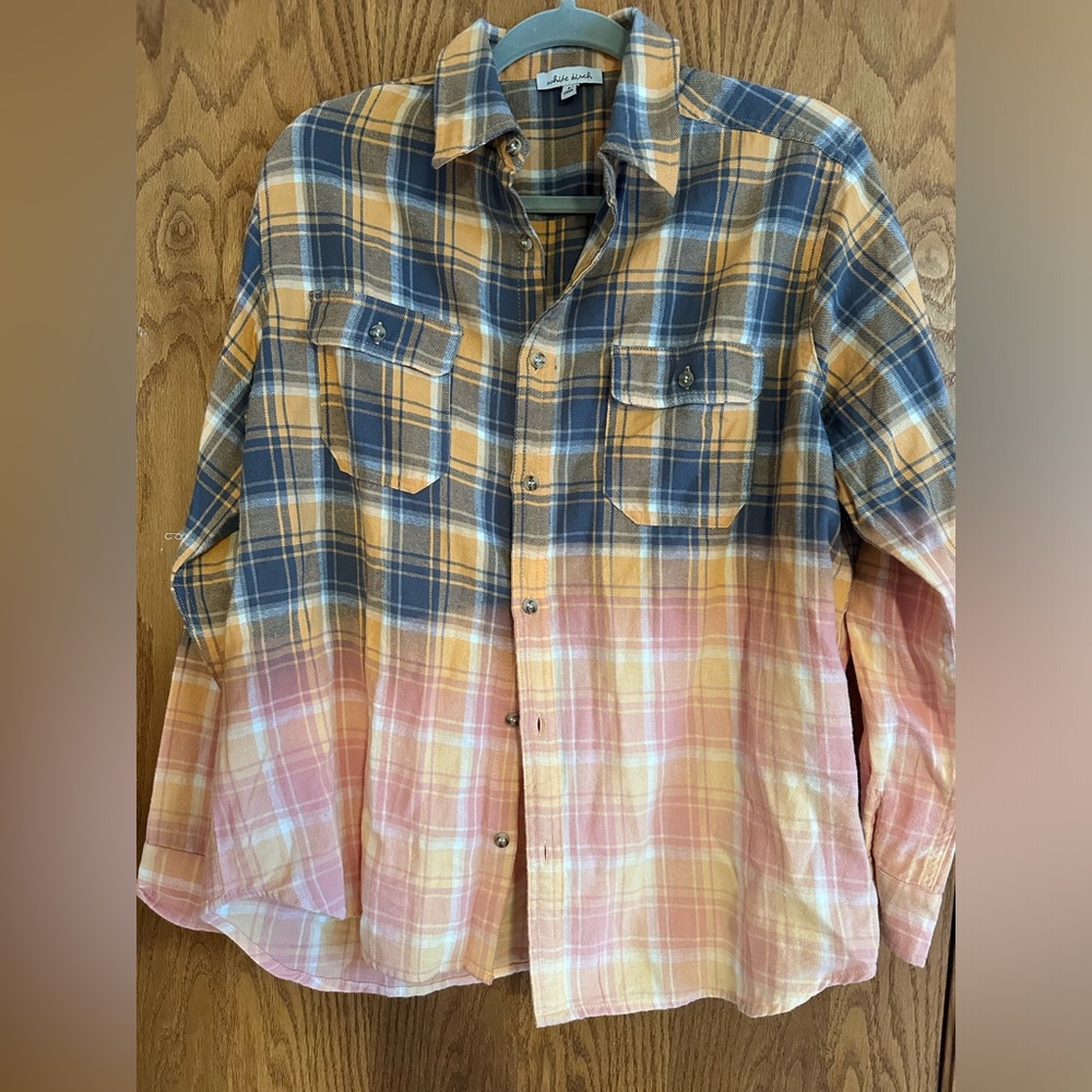 White Birch Plaid Shirt-Like New!